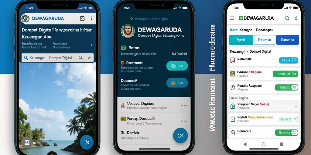 Tampilan antarmuka DEWAGARUDA yang modern dan fungsional.