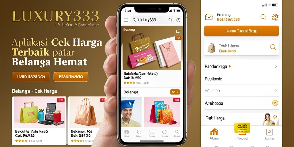 Tampilan antarmuka LUXURY333 yang memudahkan cek harga.