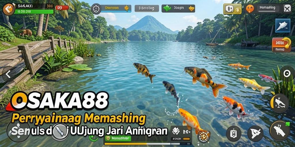 Screenshot OSAKA88 menampilkan gameplay memancing yang menarik dan antarmuka yang ramah pengguna.