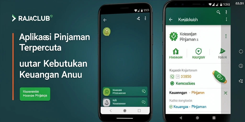 Tampilan antarmuka pengguna RAJACLUB dengan fitur pinjaman yang mudah digunakan.