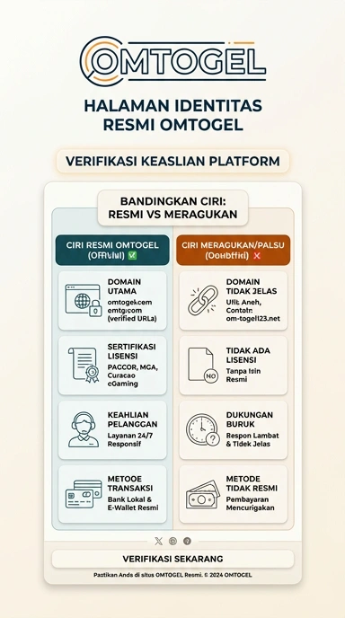 Tampilan kanal resmi omtogel